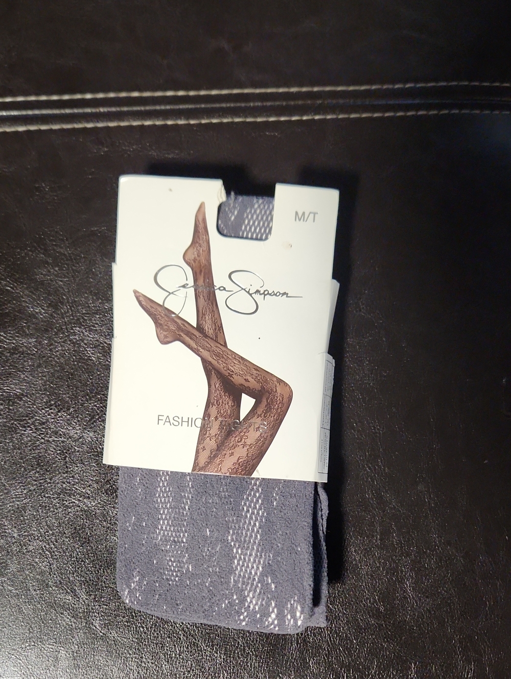 Jessica Simpson Gray Patterned Hosiery Packaging